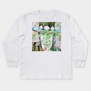 STEVIE RAY VAUGHAN- watercolor portrait .1 Kids Long Sleeve T-Shirt